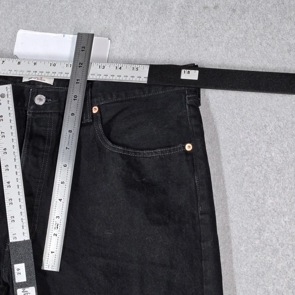 VINTAGE Levi's 501 Men Jeans 38X30 Black Y2K Denim Original Fit Straight Leg